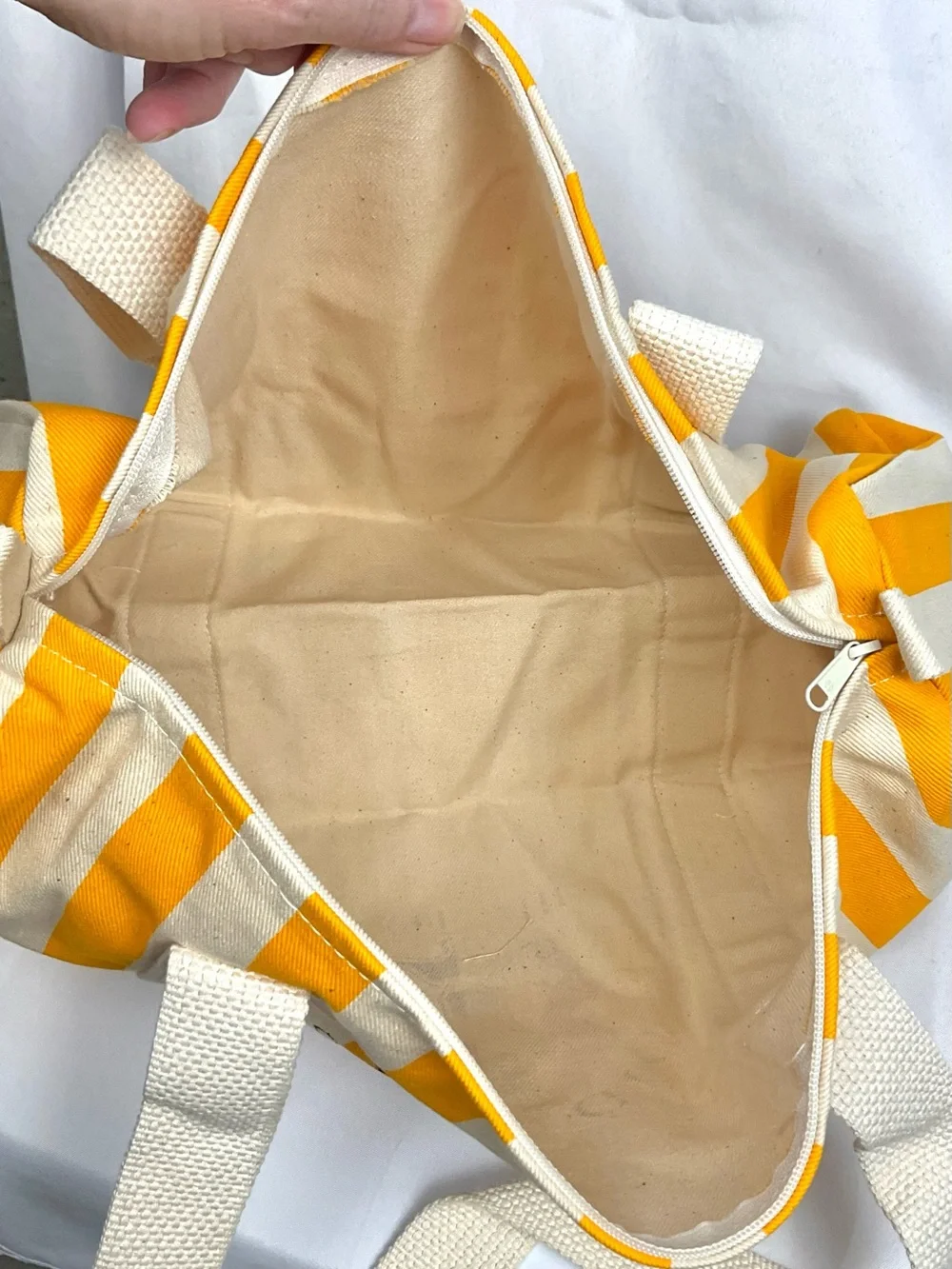 Troop Beverly Hills Costume Giorgio Beverly Hills Gym Bag Yellow Stripe Vintage
